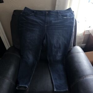 1822 Denim Dark Blue Ankle Jeans